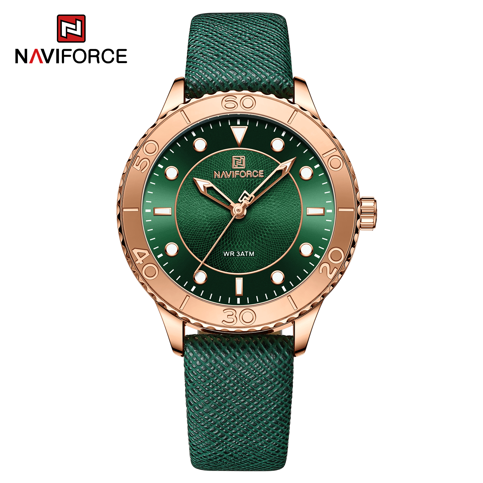 ساعت مچی زنانه نیوی فورس Naviforce NF 5020 RG/GN/GN