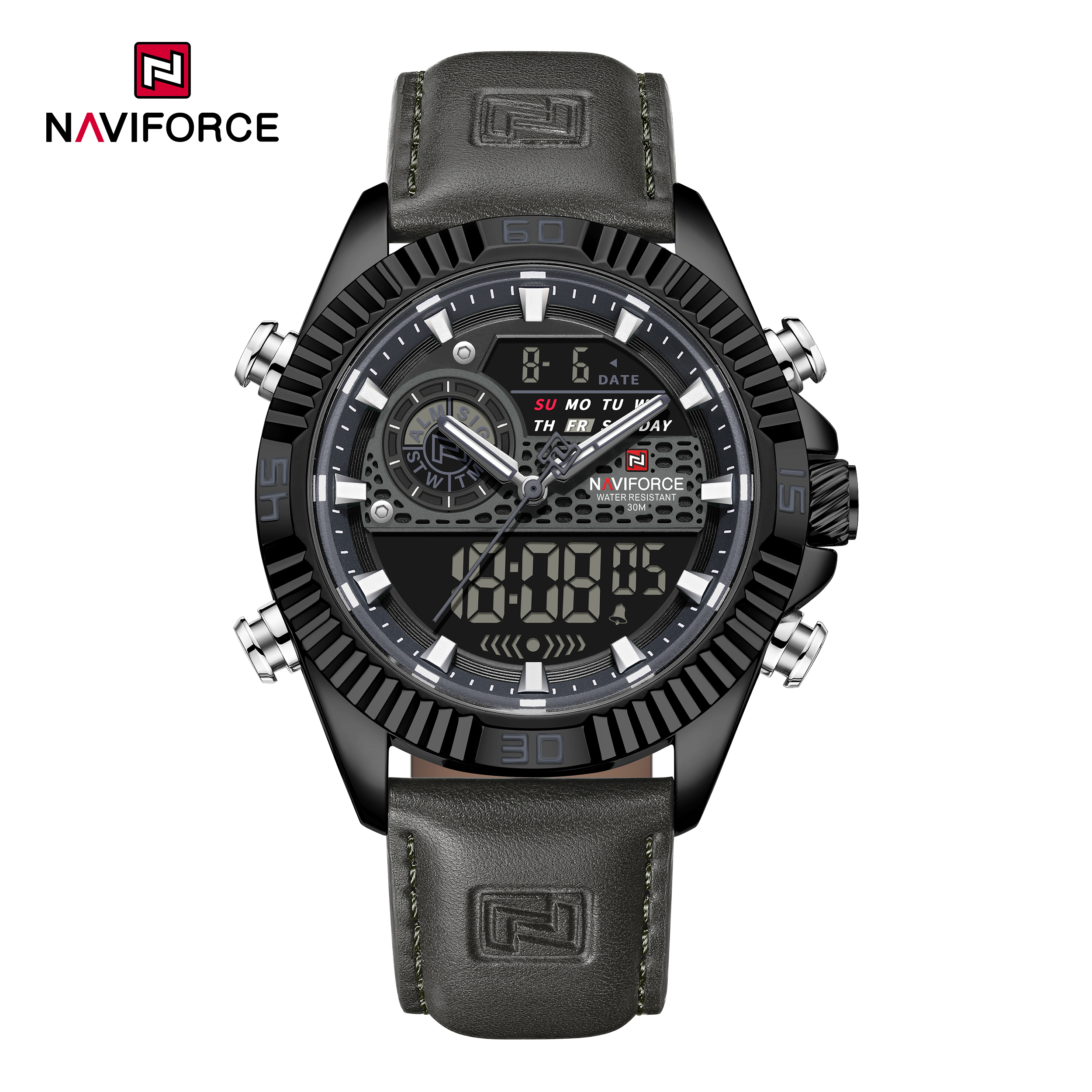 ساعت مچی مردانه اورجینال naviforce nf9262 bgyb