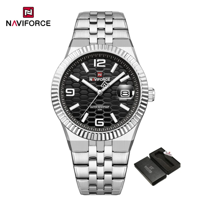 ساعت مچی مردانه اورجینال naviforce nf9277 sbs