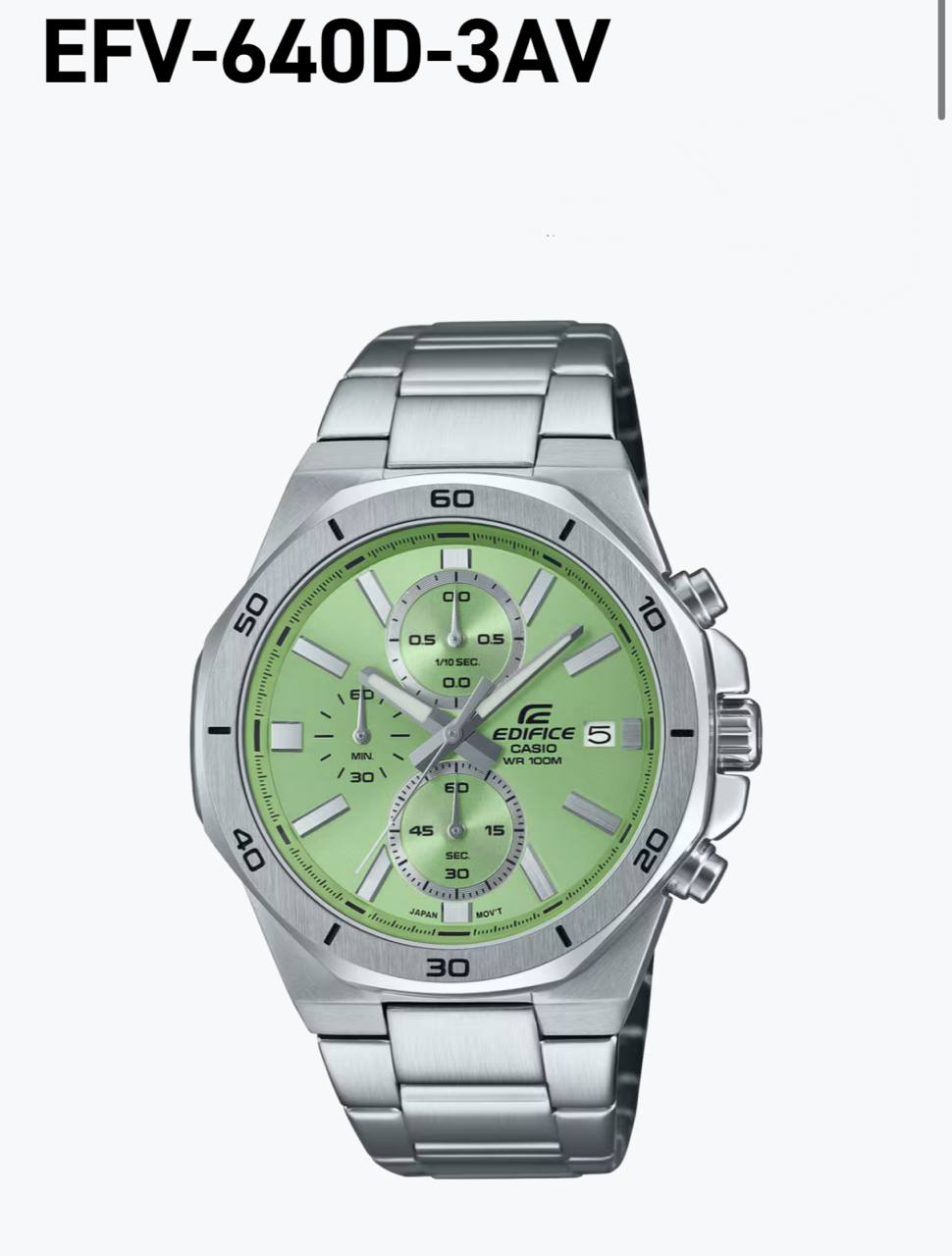 ساعت کاسیو اورجینال مردانه CASIO EDIFICE EFV-640D-3a
