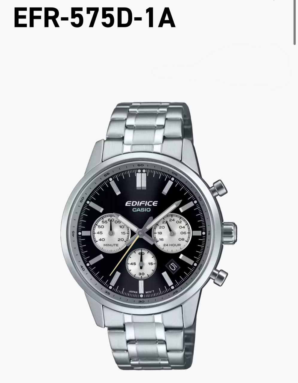 ساعت مچی مردانه کاسیو ادیفیس CASIO EDIFICE EFR-575D-1AV