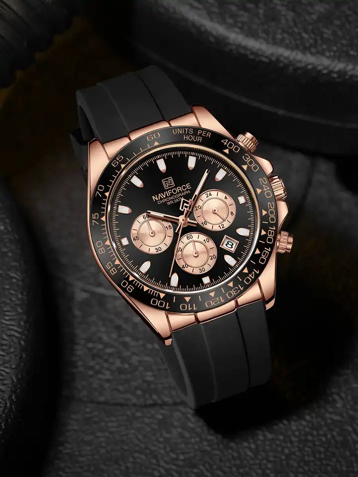 ساعت مچی کورنوگراف اورجینال برند نیویفورس nf8054 rgbb naviforce