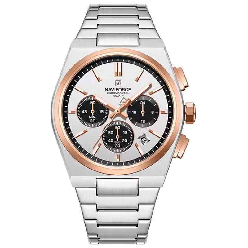 ساعت مچی عقربه‌ای مردانه نیوی فورس مدل NF8048 S/W/r/g