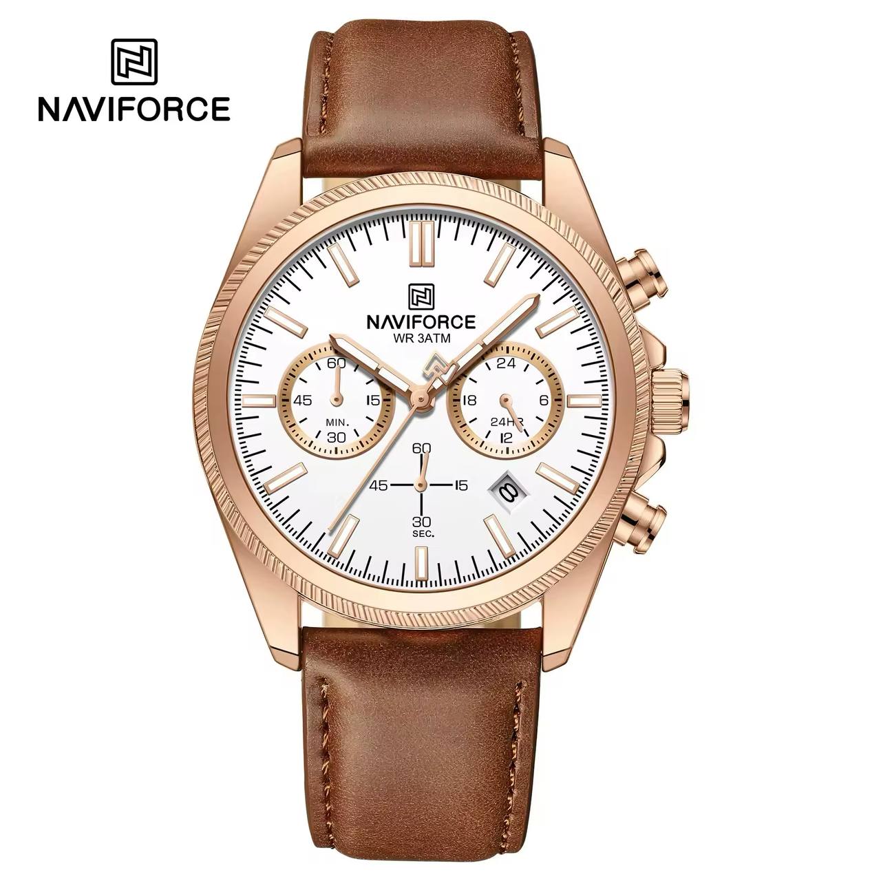 ساعت مچی مردانه اورجینال naviforce nf8082 rgwobn