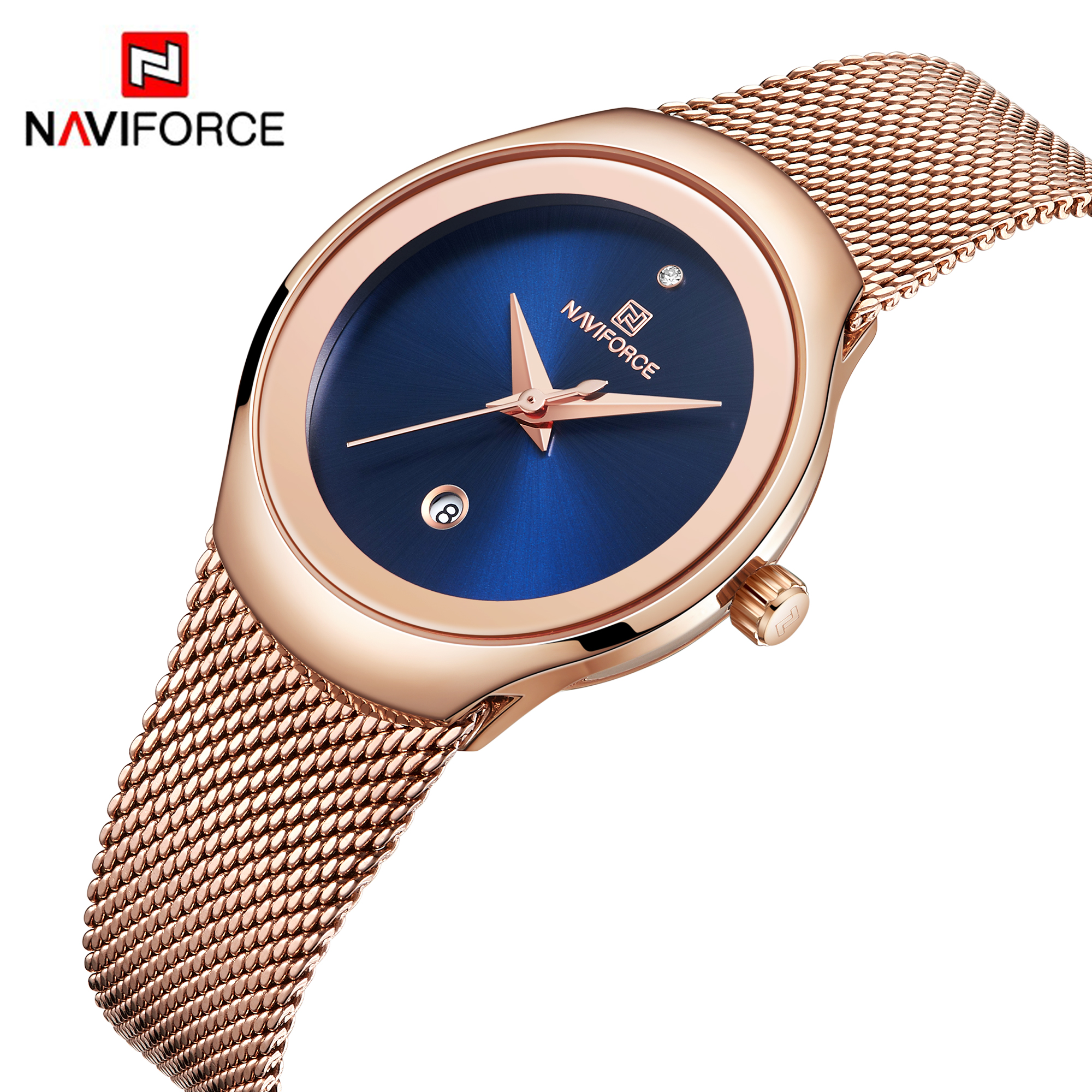 ساعت مچی زنانه نیوی فورس Naviforce 5004 RG/BE