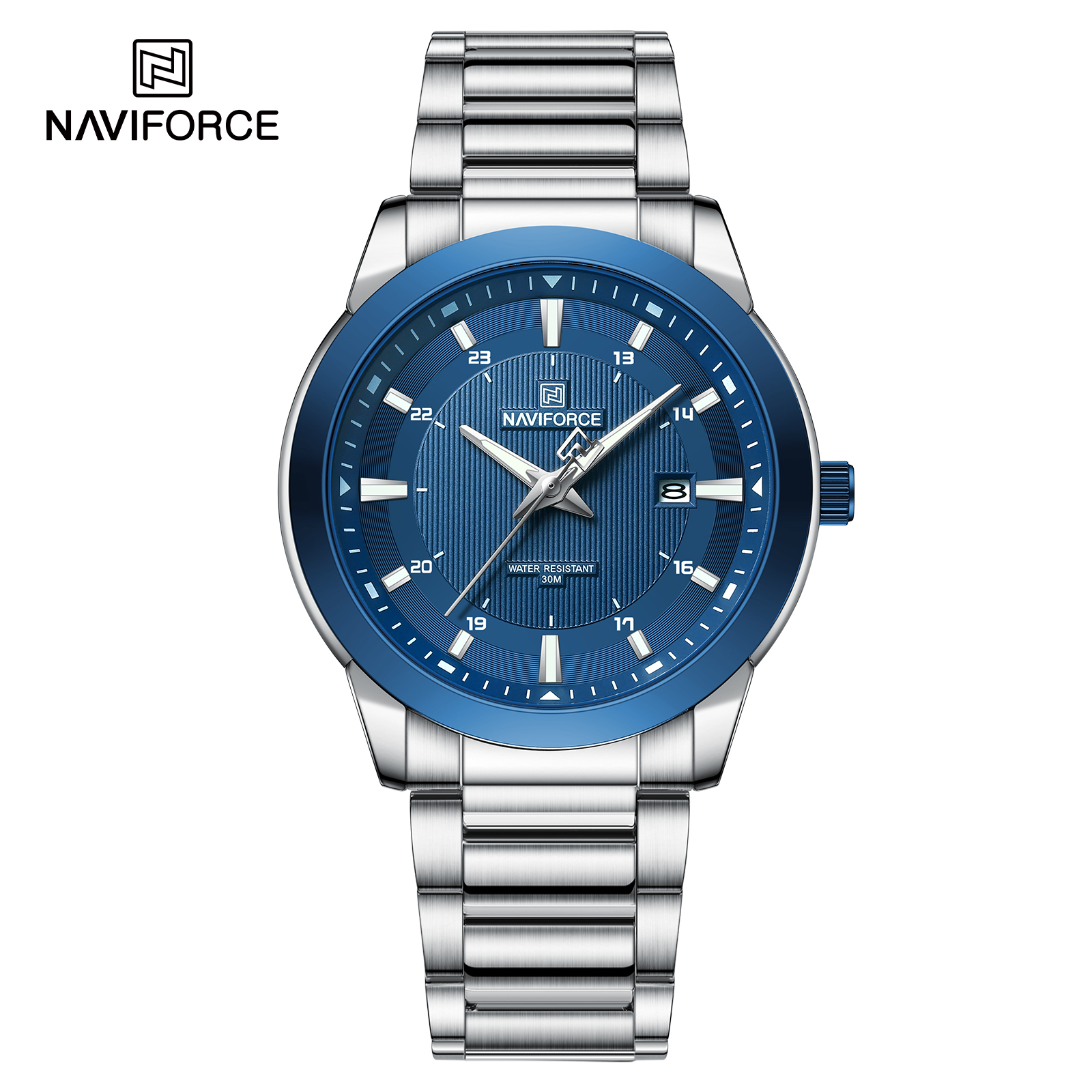 ساعت مچی مردانه اورجینال naviforce nf8029 sbes