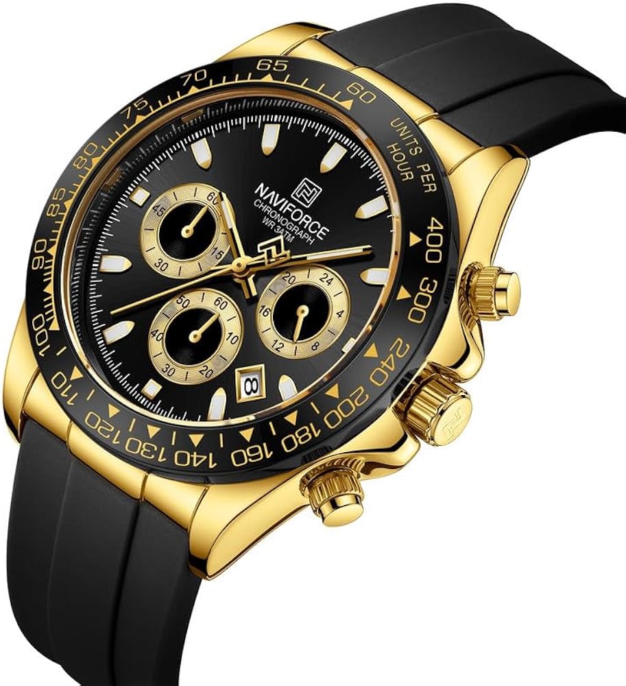 ساعت مچی کورنوگراف اورجینال برند نیویفورس nf8054 sbg naviforce