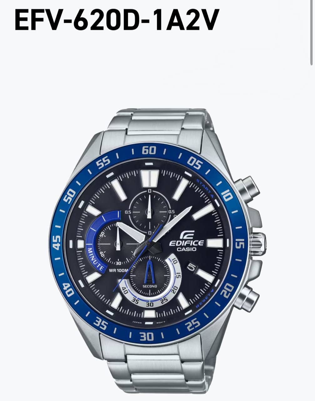 ساعت کاسیو اورجینال مردانه CASIO EDIFICE EFV-620D-1A2