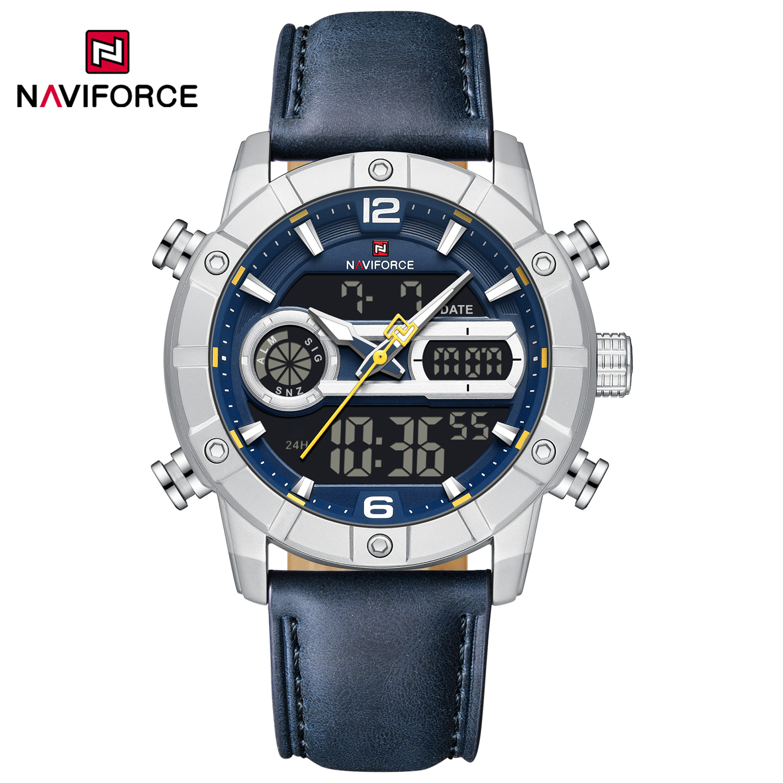 ساعت مچی مردانه اورجینال naviforce  nf9263 sbebe